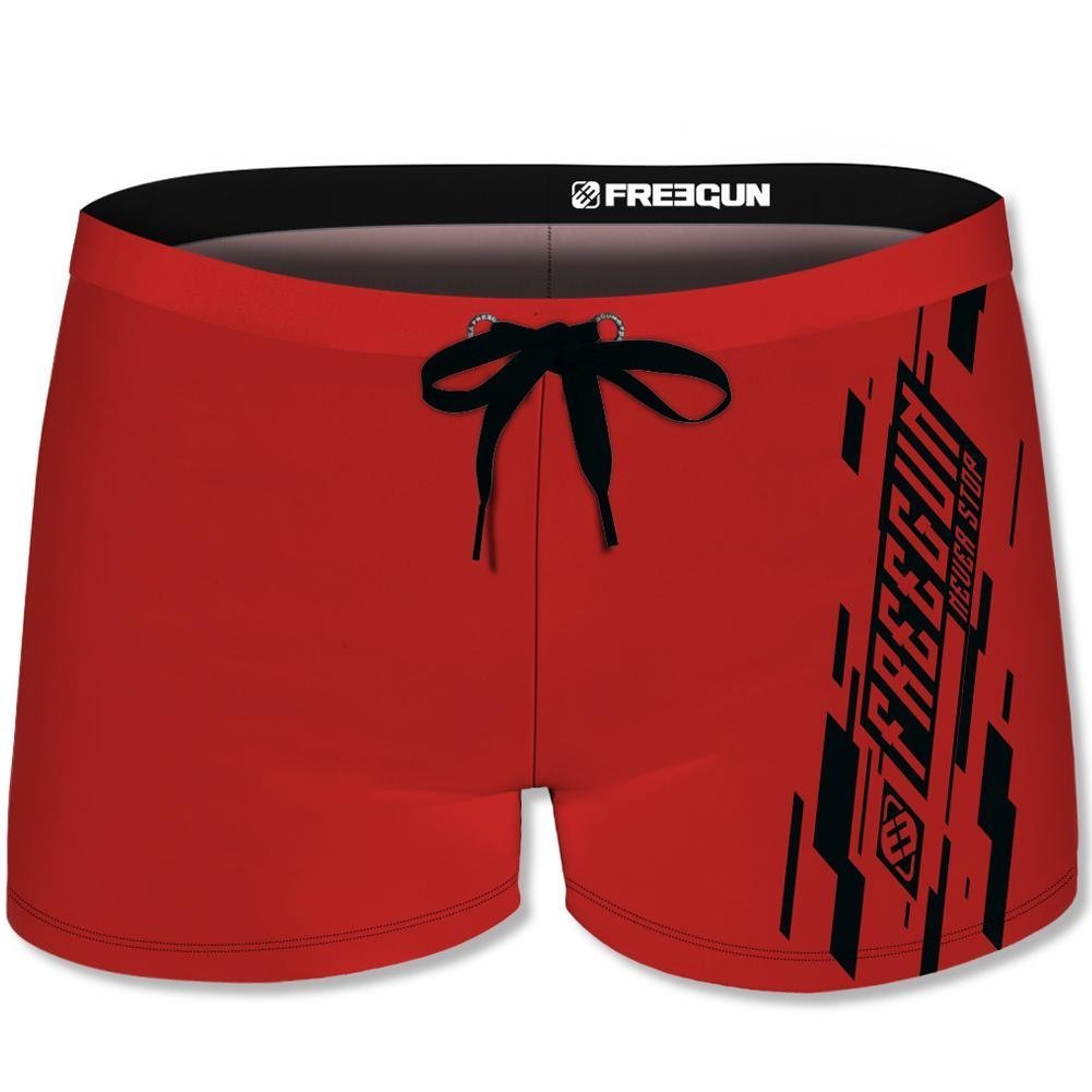 FREEGUN Boxer Bain Moulant Homme MOUASS3 Rouge - Taille S