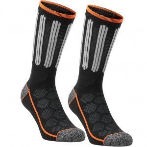 BLACK & DECKER Lot de 2 paires de Chaussettes Homme Coton CSTOOLA Noir