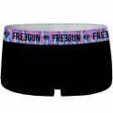 FREEGUN Boxer Femme Coton bio PLUME Noir