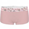 FREEGUN Boxer Femme Coton bio FLEUR Rose pâle