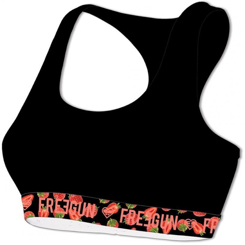 Brassière Femme FRAISE Noir et Rouge