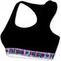 FREEGUN Brassière Femme Coton bio PLUME Noir