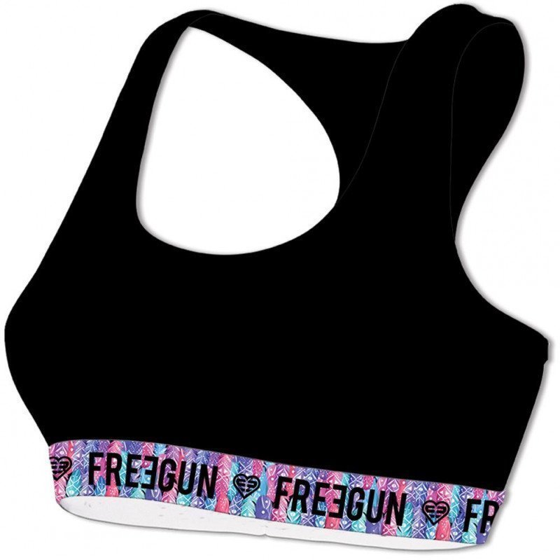 Brassière Femme PLUME Noir et Violet