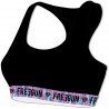 Brassière Femme PLUME Noir et Violet