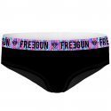 FREEGUN Shorty Femme Coton bio PLUME Noir