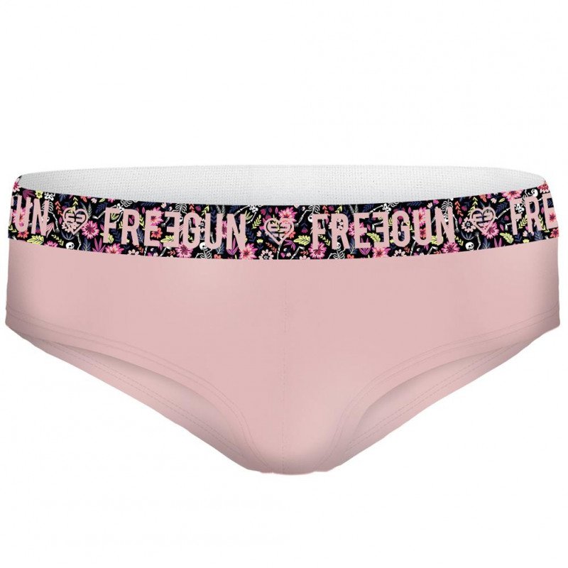 Shorty Femme SQUELETTE Rose et Noir