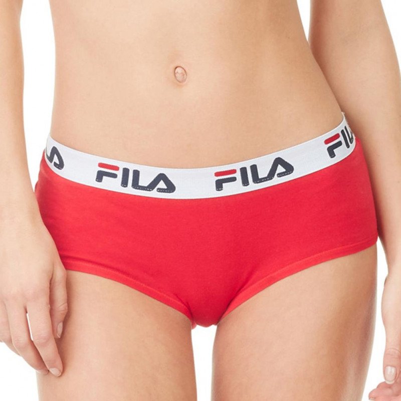 FILA Boxer Femme Coton CEINT Rouge