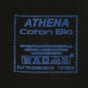 ATHENA lot de 2 T-shirts Col V Homme Coton bio BASIC Noir