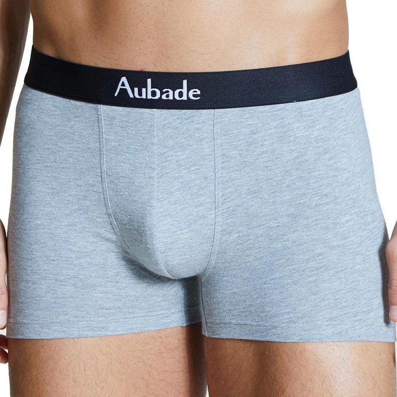 AUBADEMEN Lot de 2 Boxers Homme Coton Modal DUO NESK Noir Souris