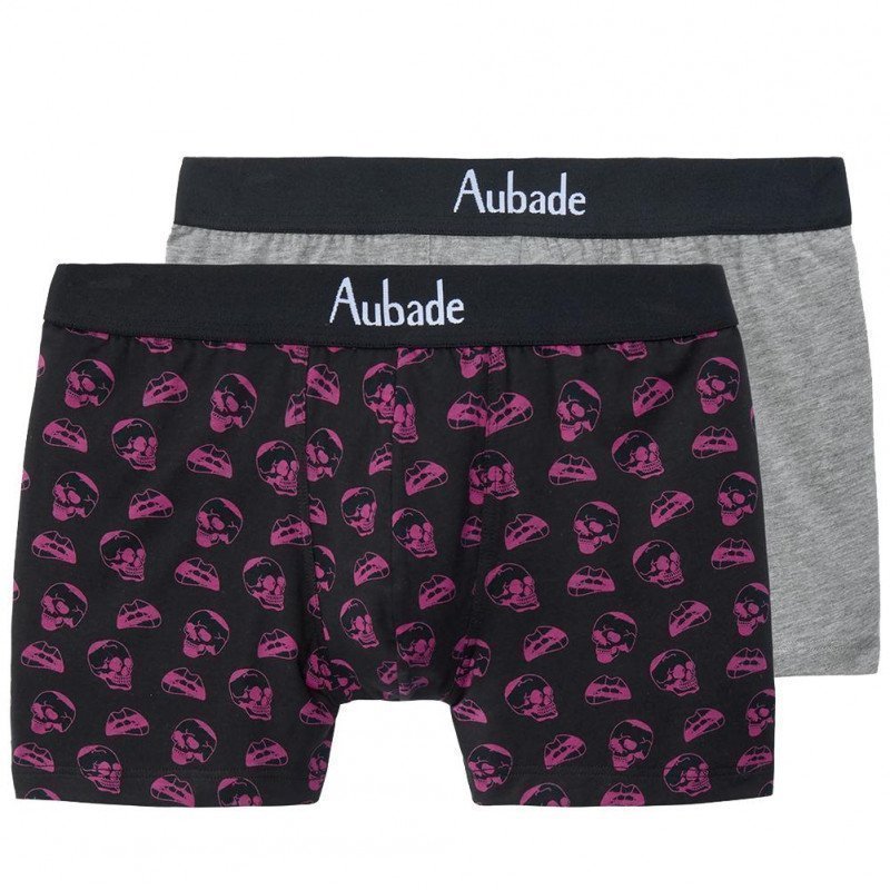 LOT DE 2 Boxer Sous-vêtements Homme DUO Noir et Souris