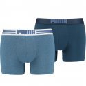 LOT DE 2 Boxer Sous-vêtements Homme PLACED LOGO Bleu et Jeans