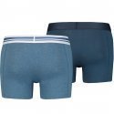 LOT DE 2 Boxer Sous-vêtements Homme PLACED LOGO Bleu et Jeans