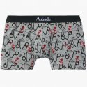 AUBADEMEN Boxer Homme Coton Modal HANDCUFFS Souris