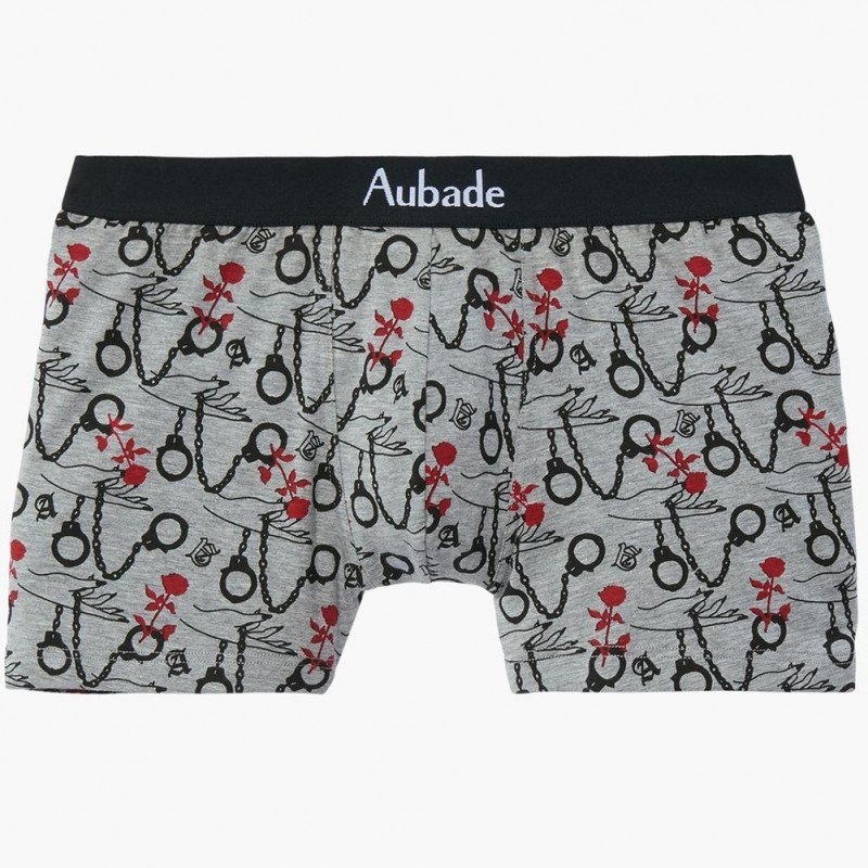 Boxer Homme HANDCUFFS Gris et Souris