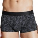 AUBADEMEN Shorty Homme Coton Modal TATTOO FLOWER Gris