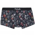 AUBADEMEN Shorty Homme Coton Modal BLACKART Noir