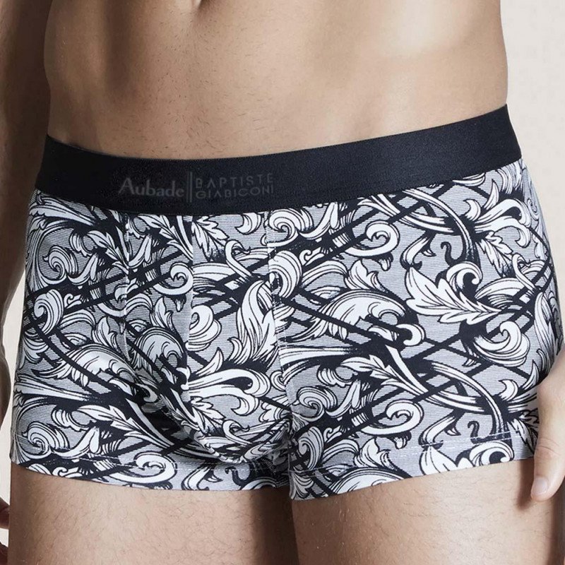 Shorty Homme WHITEORNAMENT Blanc et Noir