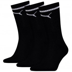 PUMA 3 paires Chaussettes Mixte DUOSPORT Noir OLYMPIQUE MARSEILLE