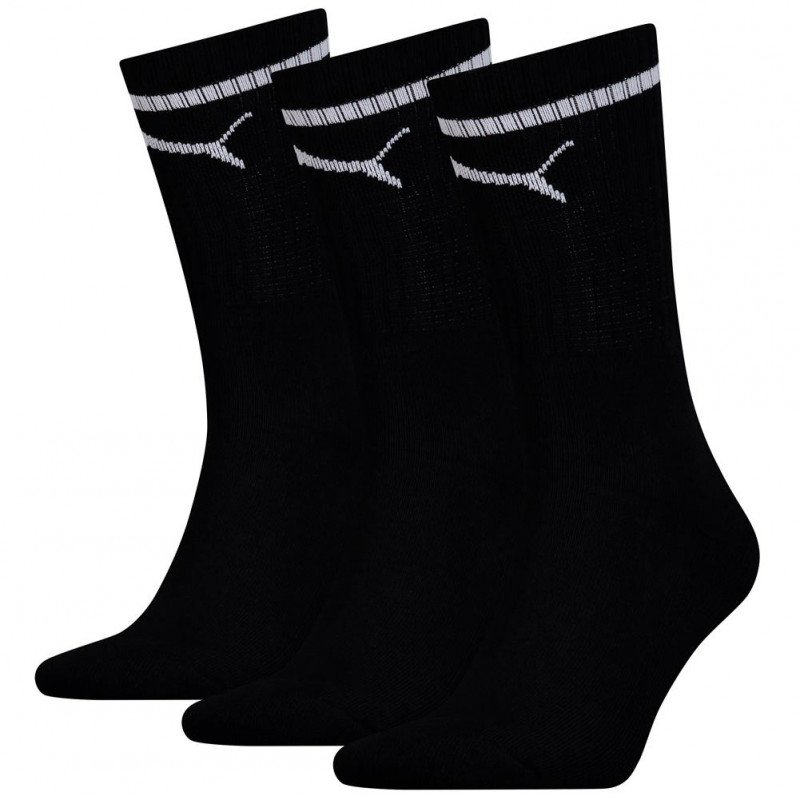 PUMA 3 paires Chaussettes Mixte DUOSPORT Noir OLYMPIQUE MARSEILLE