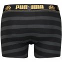 PUMA Boxer Homme Coton RAYURES Noir Or OLYMPIQUE DE MARSEILLE