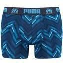 PUMA Boxer Homme Microfibre CHEVRONS Marine OLYMPIQUE DE MARSEILLE