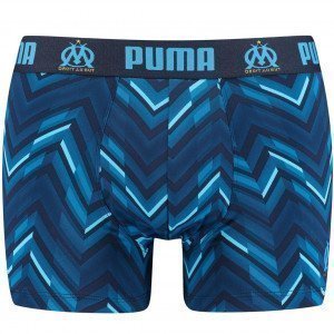 PUMA Boxer Homme Microfibre CHEVRONS Marine OLYMPIQUE MARSEILLE