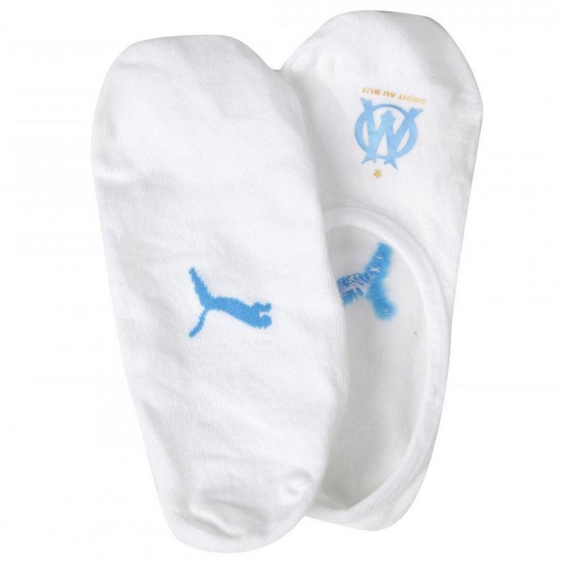 PUMA 3 paires Invisibles Homme SPORT Blanc OLYMPIQUE DE MARSEILLE