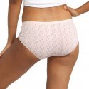 DIM Lot de 3 Boxers Femme Coton POCKETS STRETCH Love Rose Blanc