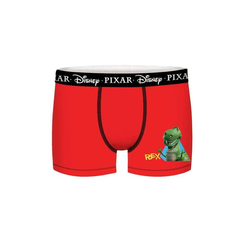 DISNEY Boxer Garçon Coton REX Rouge TOY STORY