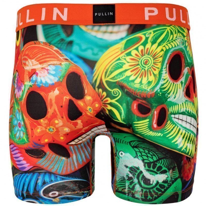 Boxer long Homme CALAVERAS Multicolore et Orange