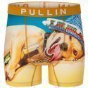 PULL IN Boxer Long Homme Microfibre DOGGYBEER Jaune bleu