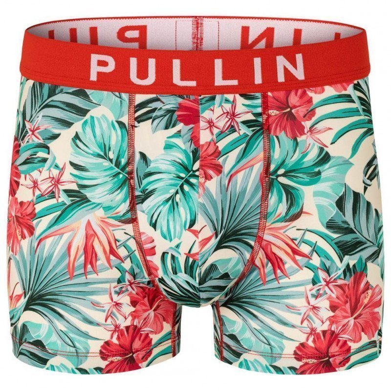 PULL IN Boxer Homme Microfibre REDPALM Vert Rouge