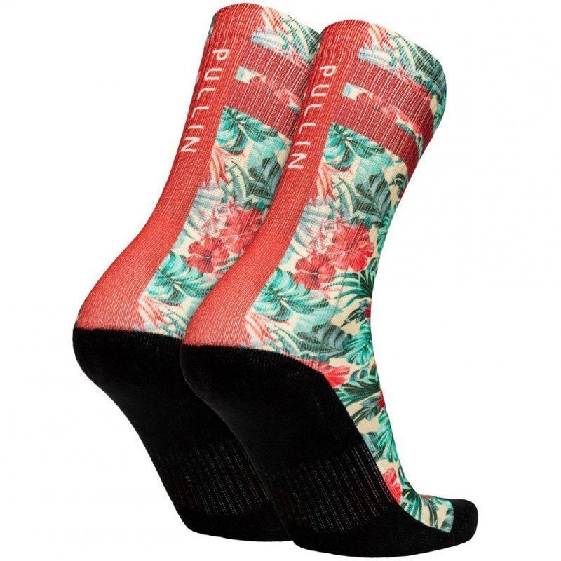 PULL IN Chaussettes Homme Microcoton REDPALMS Vert Rouge