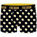 FREEGUN Boxer Homme Coton bio BCBASS1 OEUF Noir Jaune