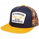 PULL IN Casquette Homme Microfibre GOLDPALM Jaune Bleu