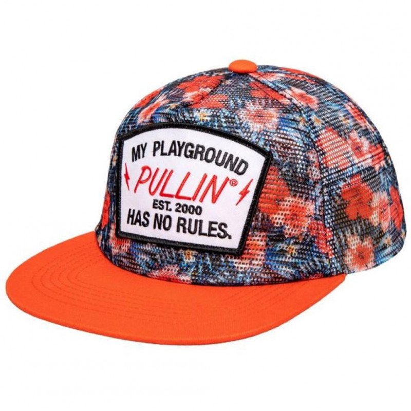 PULL IN Casquette Homme Microfibre REDBISCUS Rouge Bleu