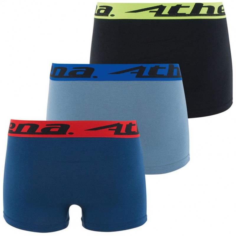 LOT DE 3 Boxer Sous-vêtements Garçon TRIOCHOC Noir et Gris