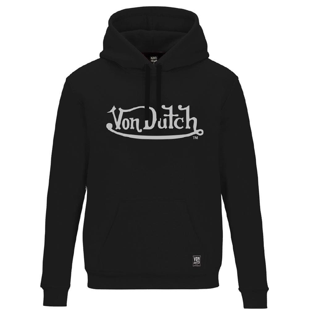 Sweat à Capuche Von Dutch - Fille 15-16 Ans - Noir Logo - Polaire - Occasion Très Bon État