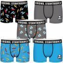 STAR WARS Lot de 5 Boxers Garçon Coton BCX5LOT 2 Bleu Gris