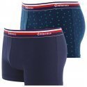 EMINENCE 2 Boxers Homme Coton NOUVELLE VAGUE Marine Imprimé Pomme