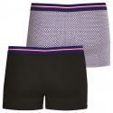 EMINENCE Lot de 2 Boxers Homme Coton FAIT EN FRANCE Noir Cocarde