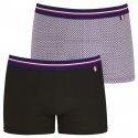 EMINENCE Lot de 2 Boxers Homme Coton FAIT EN FRANCE Noir Cocarde