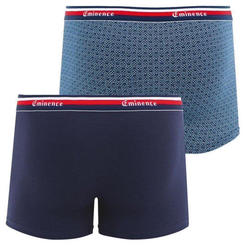 EMINENCE 2 Boxers Homme Coton NOUVELLE VAGUE Marine Artichaud