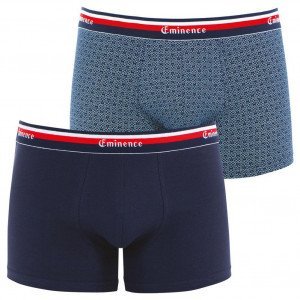 EMINENCE 2 Boxers Homme Coton NOUVELLE VAGUE Marine Artichaud