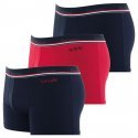 LOT DE 3 Boxer Sous-vêtements Homme COCORICOOL Rouge et Marine