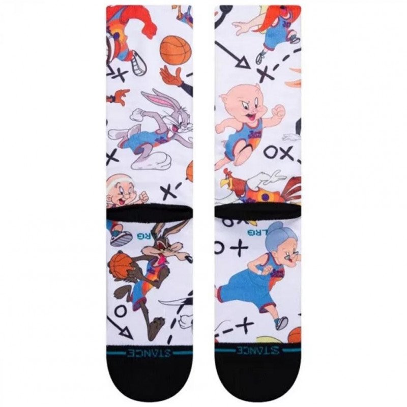 STANCE Chaussettes Homme Microcoton SPACE JAM Blanc Marine LOONEY TUNES