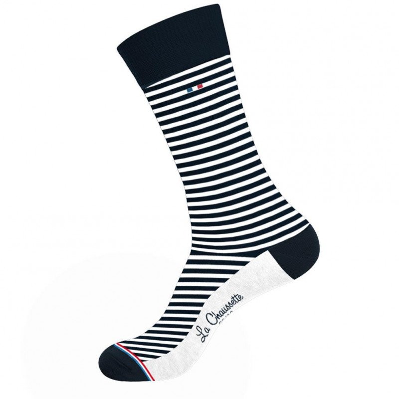 LA CHAUSSETTE MADE IN FRANCE Chaussettes Homme ASS3 Blanc Marine