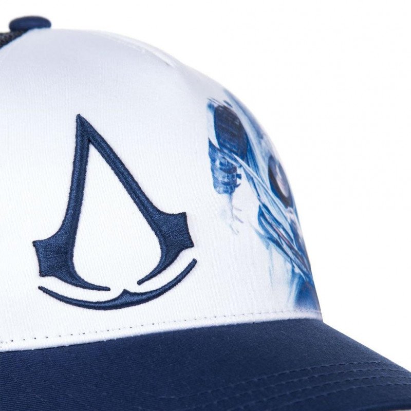 FREEGUN Casquette Homme MicroCoton CASAS1 Bleu Blanc ASSASSIN'S CREED