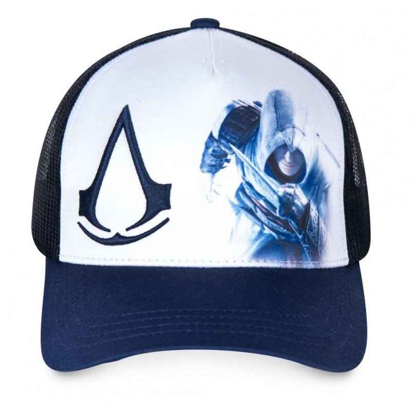 FREEGUN Casquette Homme MicroCoton CASAS1 Bleu Blanc ASSASSIN'S CREED