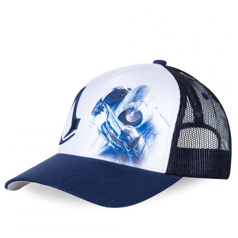 FREEGUN Casquette Homme MicroCoton CASAS1 Bleu Blanc ASSASSIN'S CREED